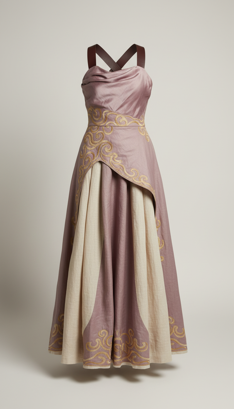 Lavender Mauve Fusion Dress